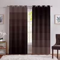 پرده شیک و ساده رنگ تیره مدل راه راه رنگ تیره SA-4945