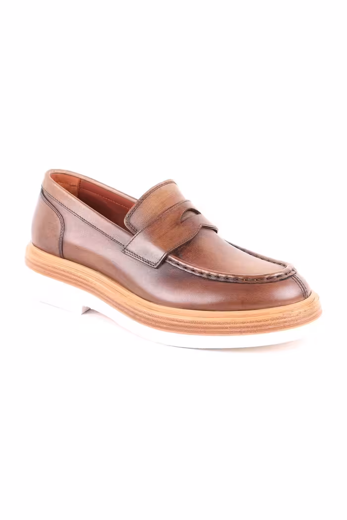 کفش های کژوال چند رنگ مردانه گردو روزمره چرمی Libero