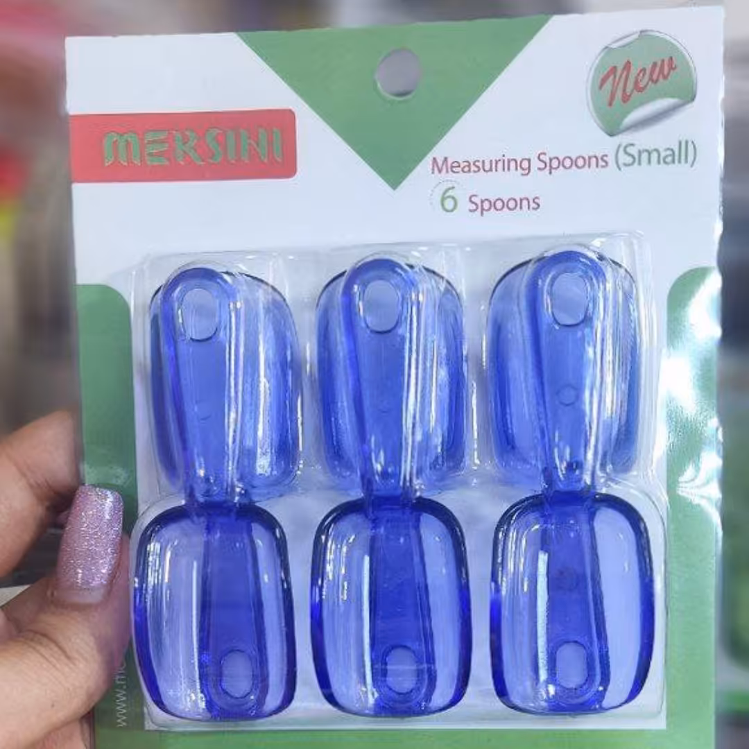 پیمانه ادویه اکرولیک بسته شش تایی