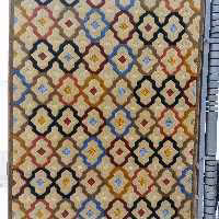 فرش پاتریس  فرش گلیم مدرن 400شانه طرح دناشکلاتی سایز 6متری