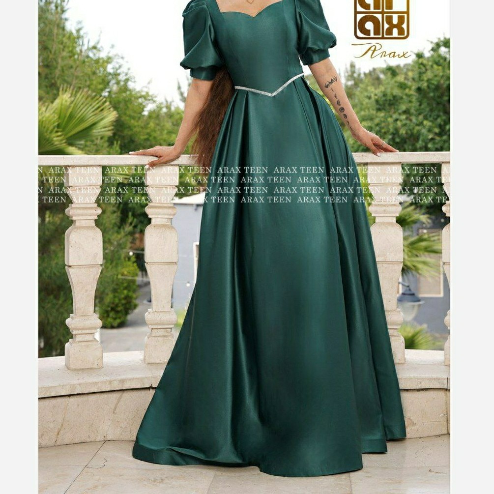 پیراهن مجلسی ساتن از سایز 40 تا 50