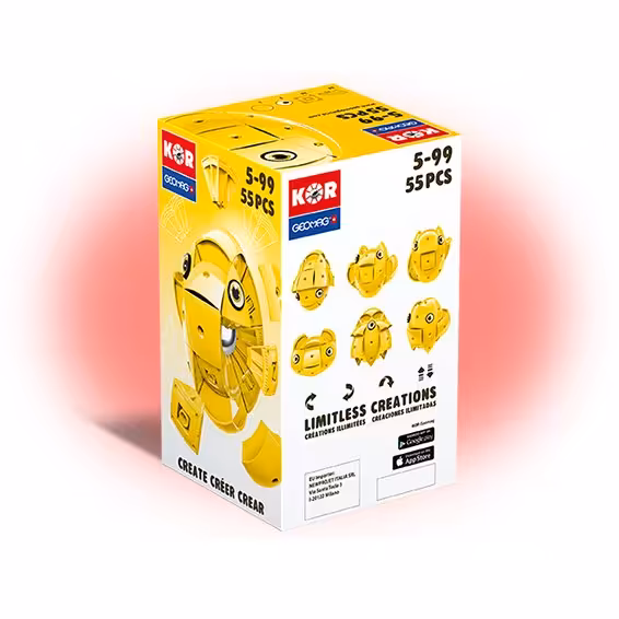 مدلسازی ژئومگ Kor Yelow55pcs کد 6725