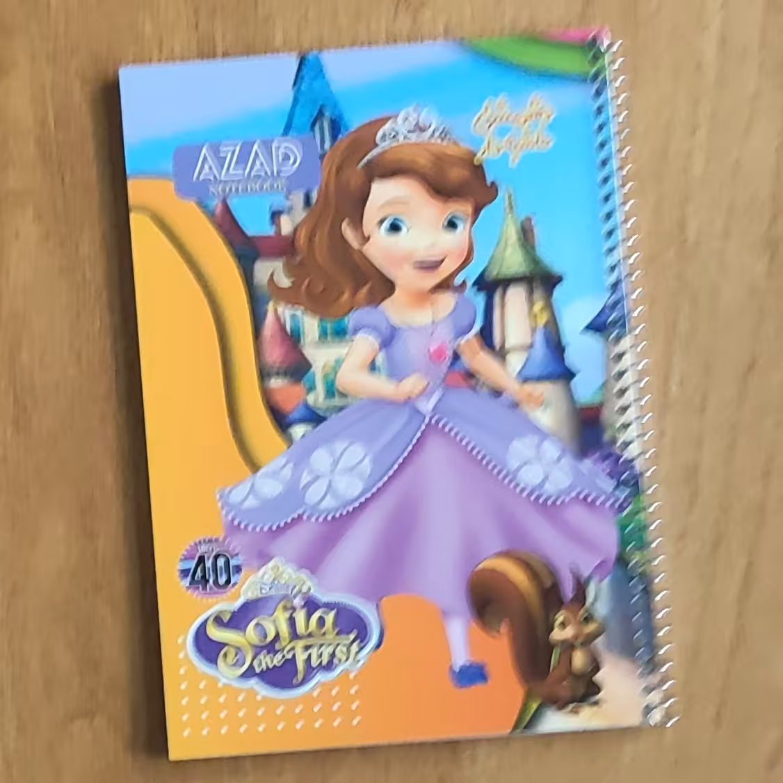 دفتر حاشیه دار یا داخل طرح دار  40 برگ با طرح های متفاوت در هر صفحه مدل سوفیا2