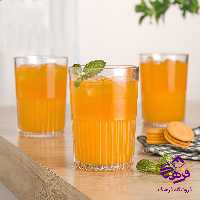 لیوان لیمون شیاردار 350سی سی (3عددی)