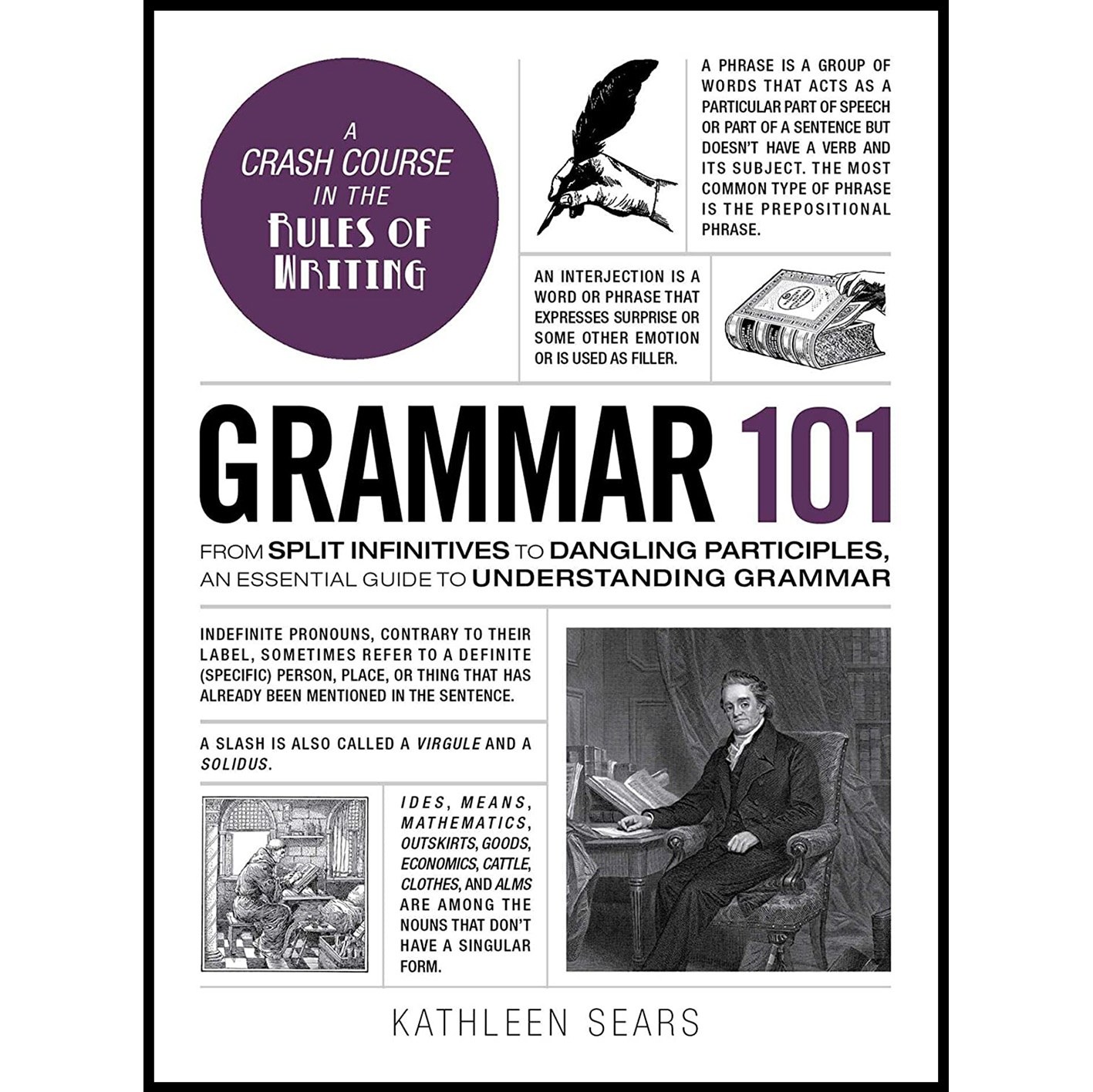کتاب زبان اصلی Grammar اثر Kathleen Sears انتشارات Adams Media