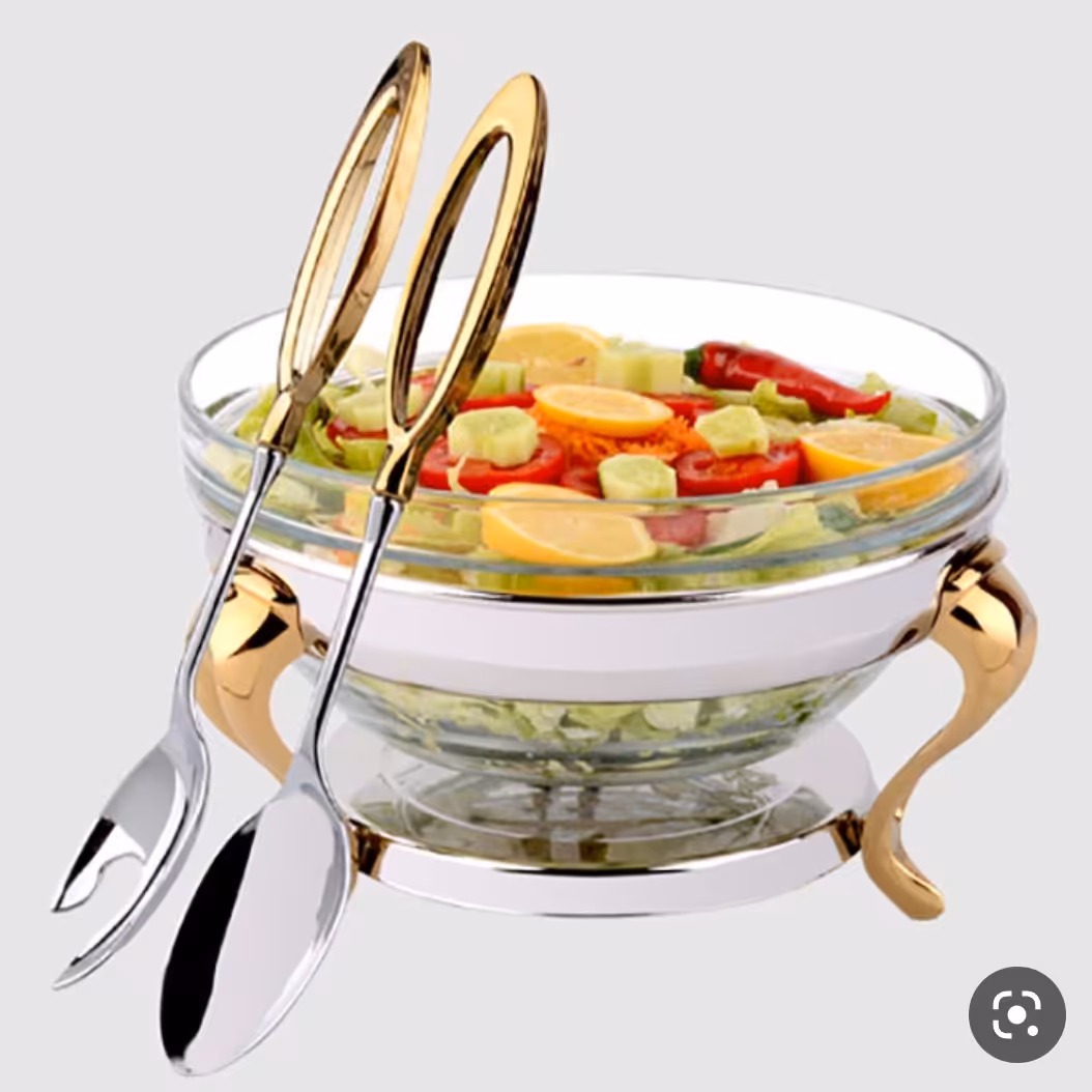 سالاد خوری قایقی طلایی برند یونیک کد 3867
