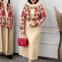 کت و سارافن و کمربند ناوک - کد 1981