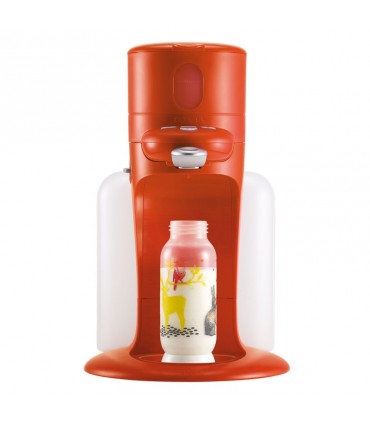 دستگاه 3کاره شیرساز، دستگاه استریل و گرمکن شیشه شیر بچه ب آ با رنگ گوجه ای Beaba Bib'expresso
