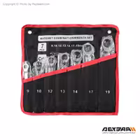 مجموعه 7 عددی آچار تخت و رینگی جغجغه ای RCS مدل T9-19