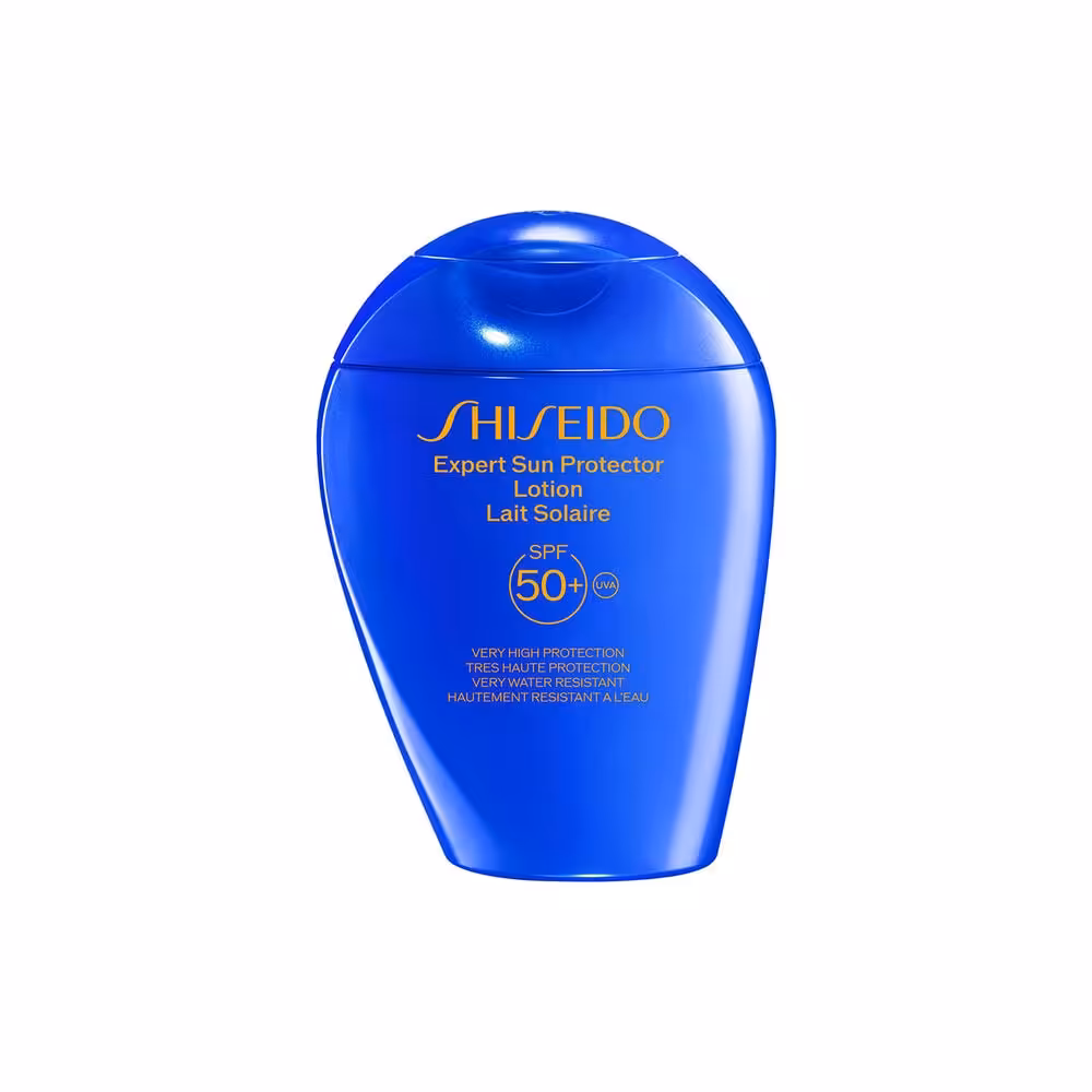 کرم ضد آفتاب بیرنگ صورت و بدن شیسیدو Shiseido Expert Sun Protector Sunscreen Lotion SPF 50  - 150 ml