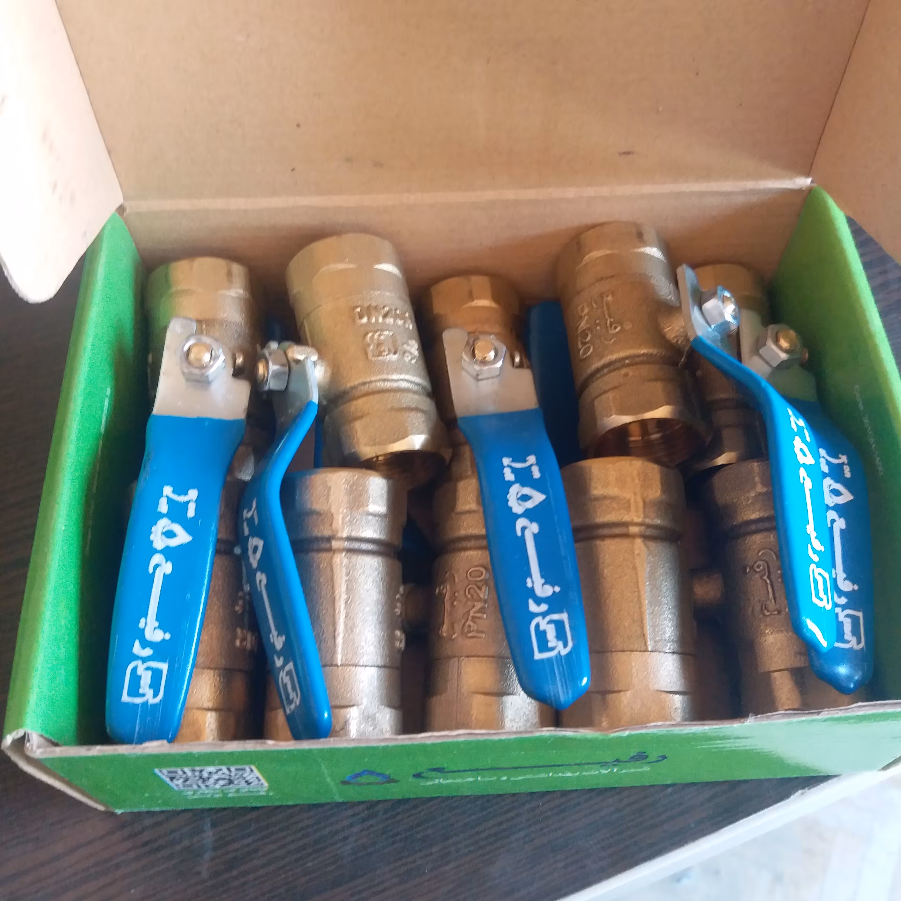 بسته 10 عددی شیر غیرگازی 2.5 دسته آبی(مصارف سیالات)