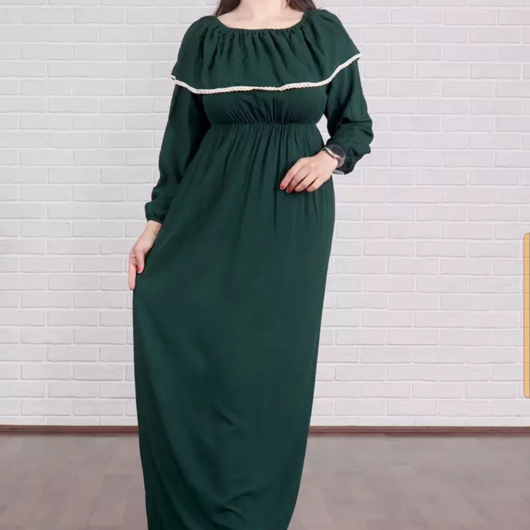 پیراهن ساحلی نخی بلند شنل دار
