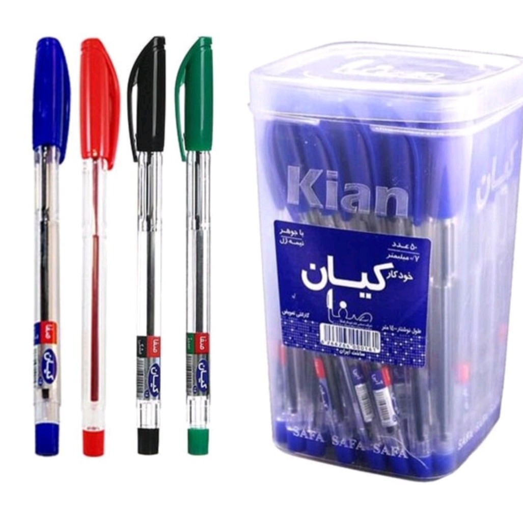 خودکار کیان سبز درشت  نویس پک 4 عددی