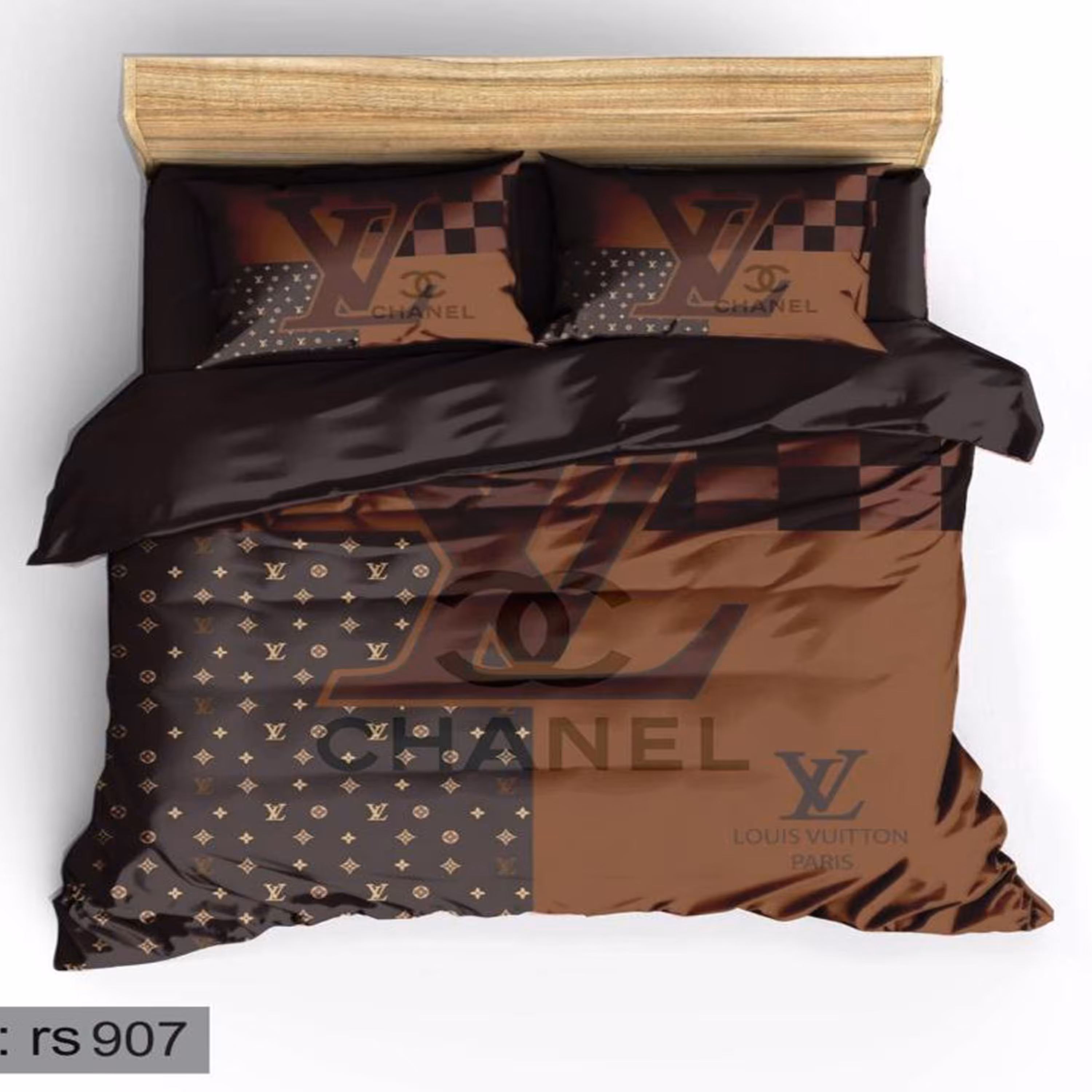 سرویس روتختی 1 نفره تنسل چاپی برندترک لند (Turk Land)  کد rs 907