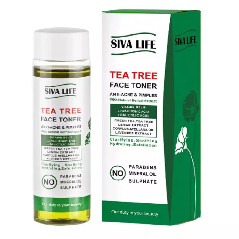 تونر آبرسان سیوا لایف حاوی درخت چای حجم 150mL
