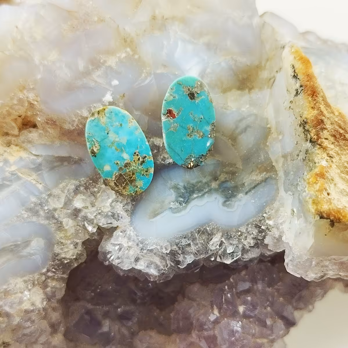 سنگ فیروزه ست نیشابور طبیعی کد 11734325