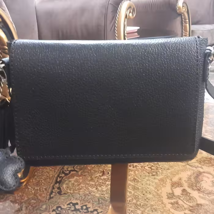 کیف دوشی چرم طبیعی  دست دوز  زنانه 