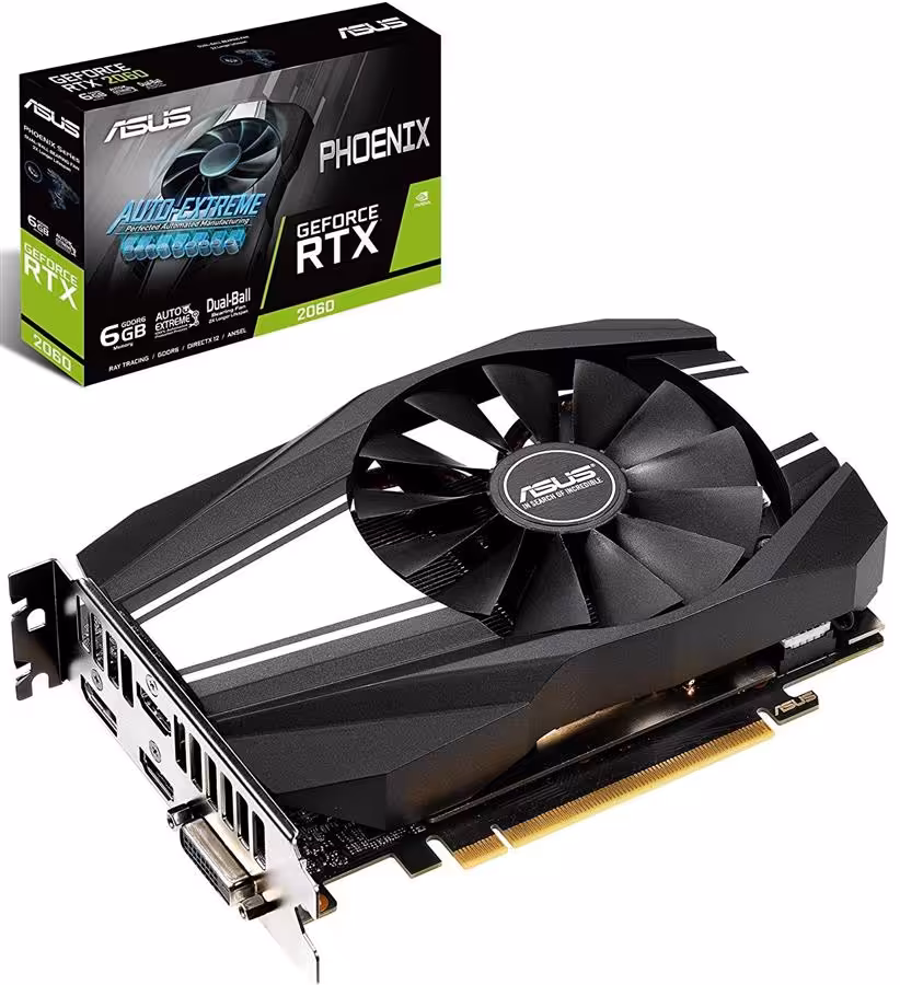 کارت گرافیک ایسوس مدل Phoenix  آر تی ایکس 2060 با حافظه 6 گیگابایت