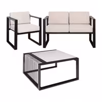 نیم ست اداری 4 نفره بامو مدل f10 به همراه جلو مبلی