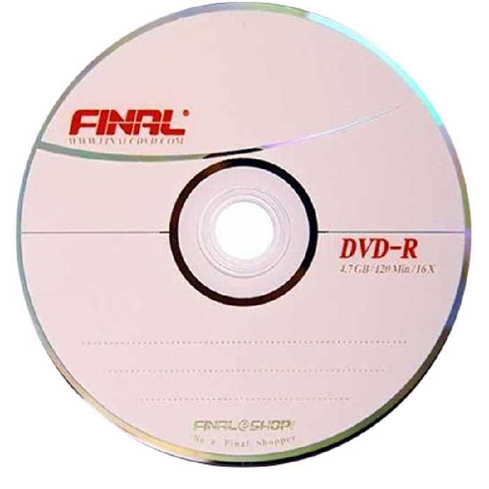خرید دی وی دی خام فینال باکس دار 50 عددی مدل Final DVD-R