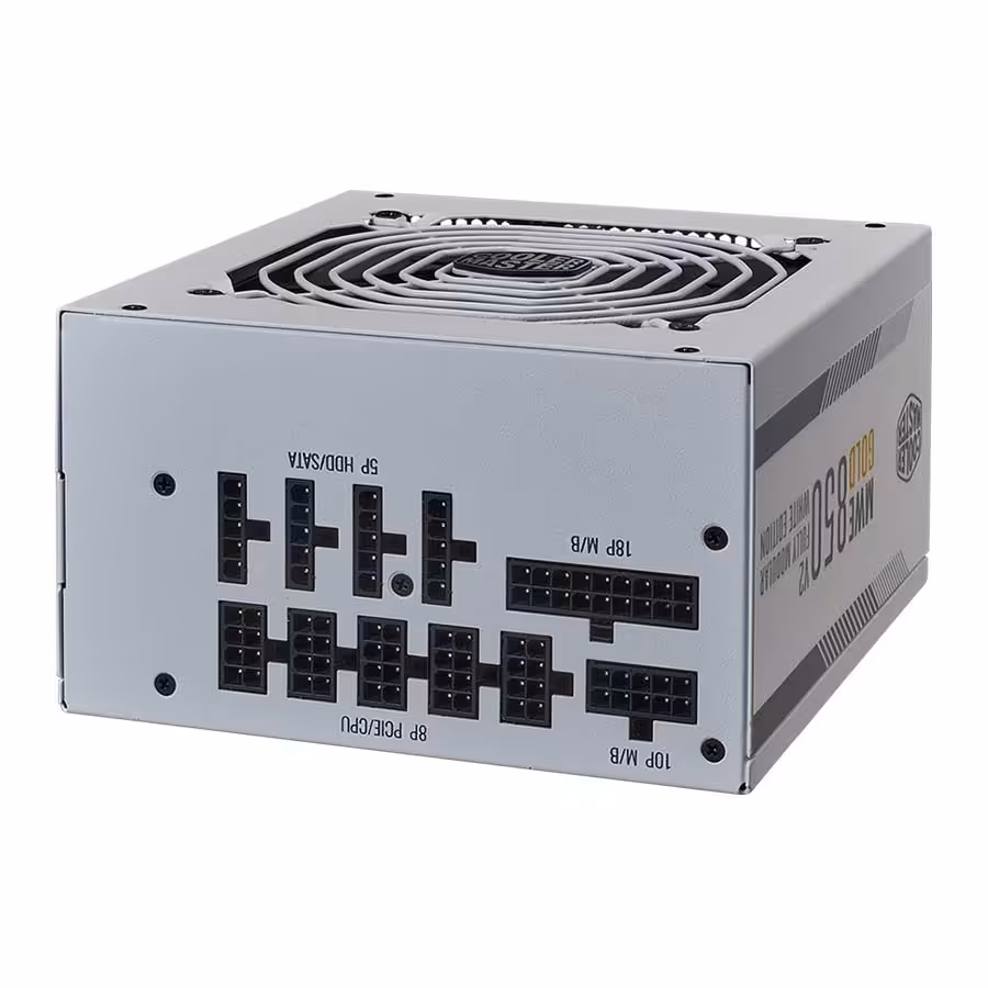 قیمت و خرید پاور کامپیوتر 850 وات تمام ماژولار کولرمستر مدل MWE Gold 850 V2 White Edition | یاس ارتباط