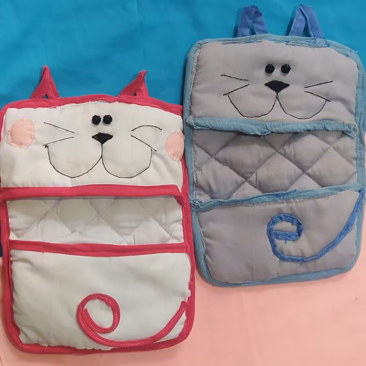 دستگیره آشپزخانه فانتزی 2 عددی  طرح گربه دست ساز  