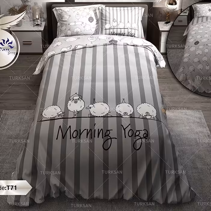 روتختی دونفره دو رو طرحدار  ترکسان طرح T71