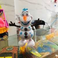 عروسک ربات آدم برفی حرکتی موزیکال چراغ دار