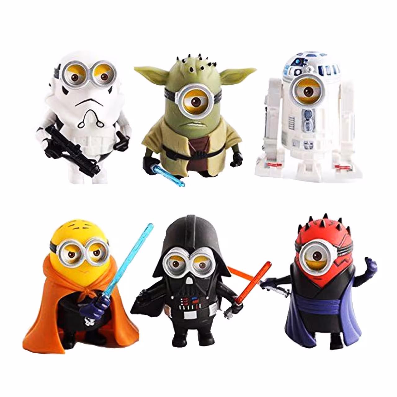 اکشن فیگور طرح minion star wars کد0003 مجموعه 6 عددی