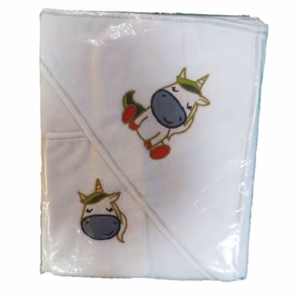 حوله2تیکه ای طرح اسب شاخدار