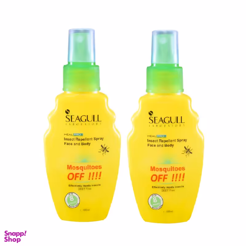 اسپری بدن ضد حشره سی گل (Seagull) سری Heal-Pro حجم 100 میلی‌لیتر مجموعه 2 عددی