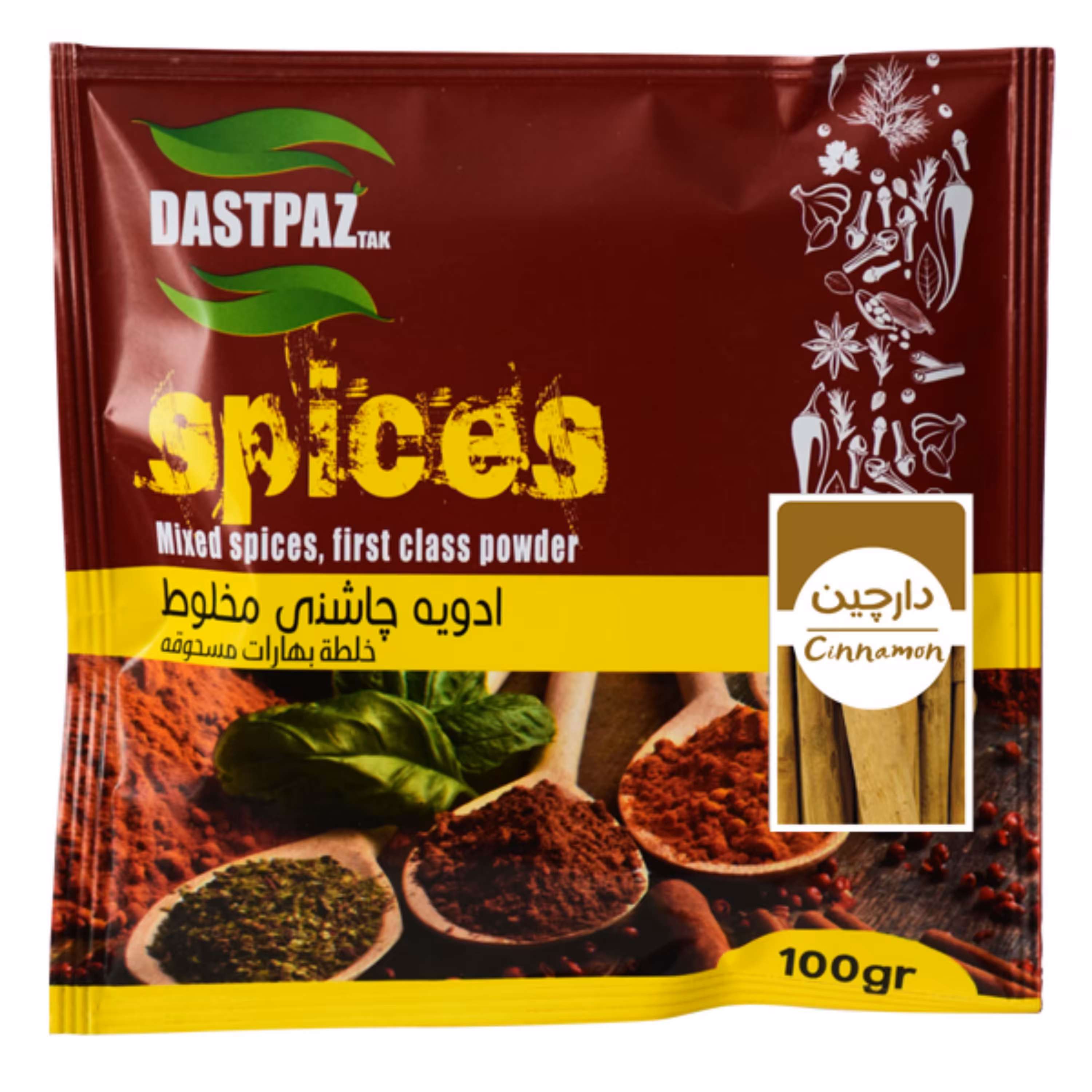 ادویه دارچین دست پزتک- 100 گرمی