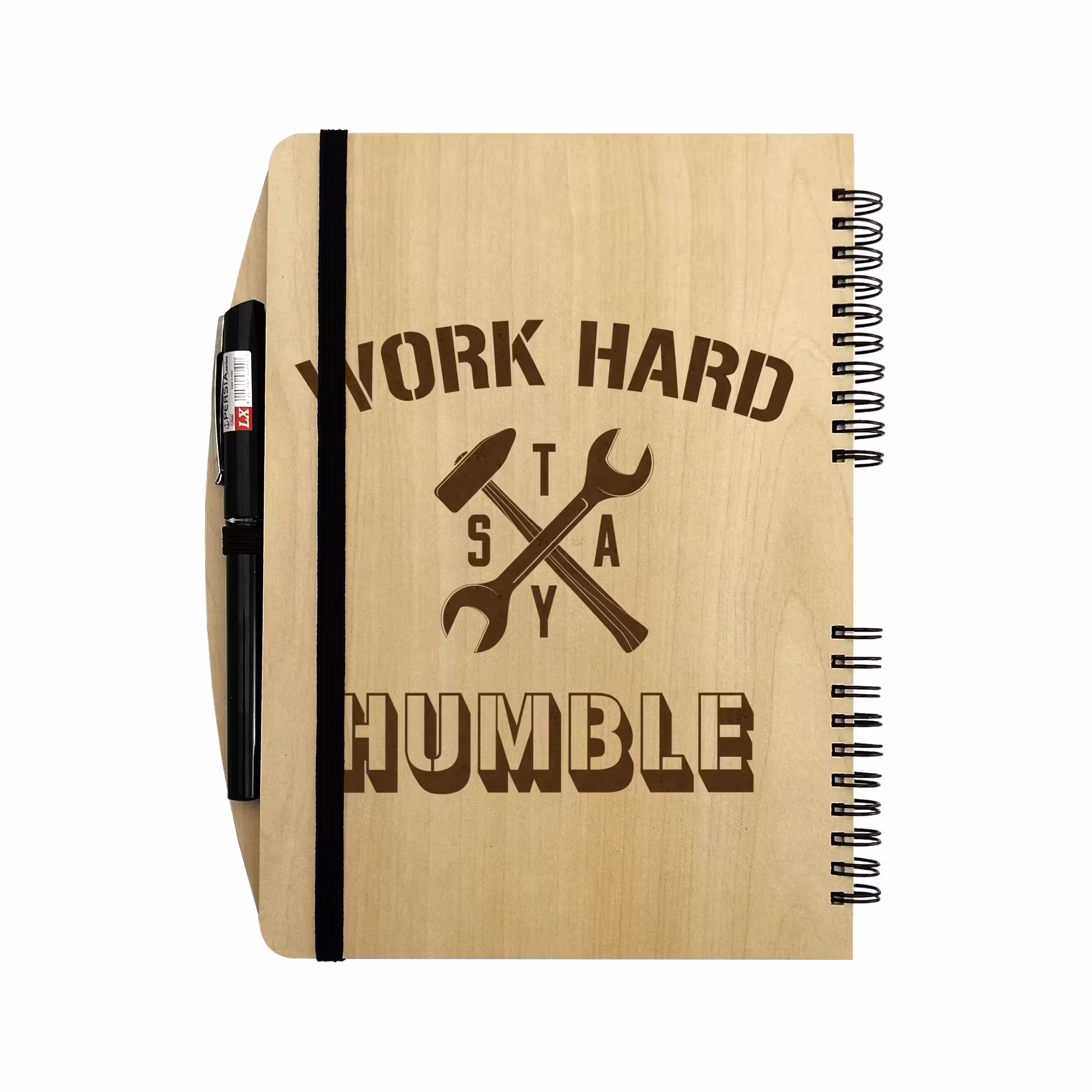 دفتر چوبی خودکاردار  بنی دکو مدل 02  - مناسب تبلیغات و هدیه با طرح اختصاصی