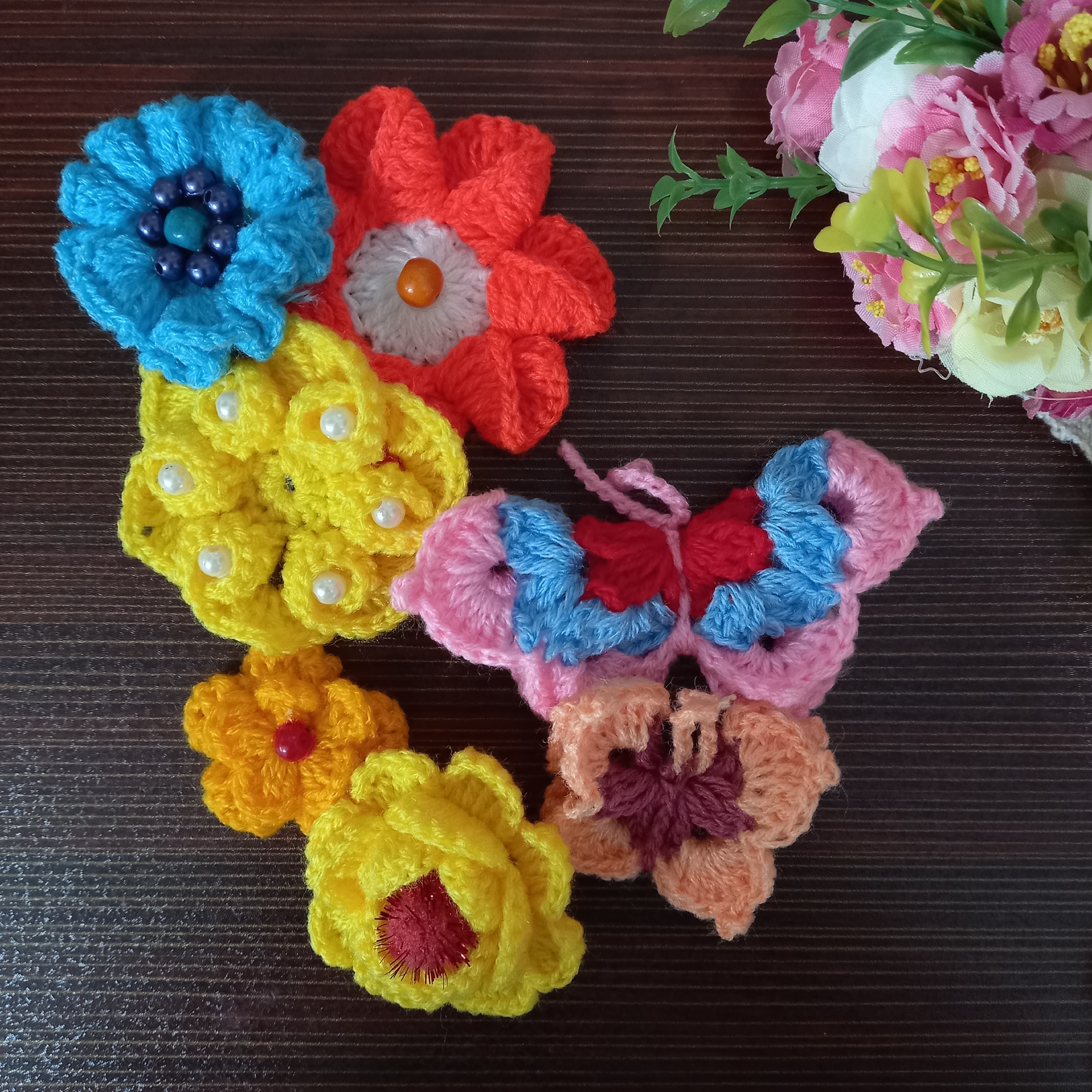 مگنت یخچال طرح گل و پروانه