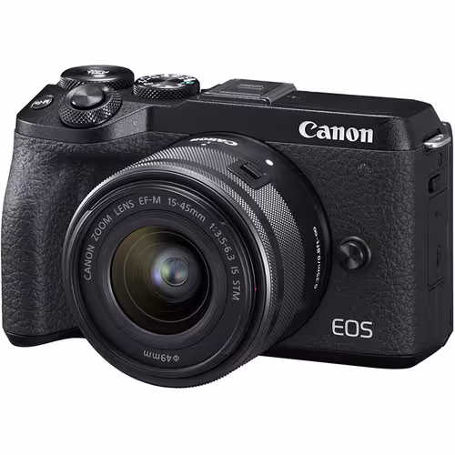 بدنه دوربین بدون آینه کانن Canon EOS M6 Mark II Mirrorless Kit 15-45mm