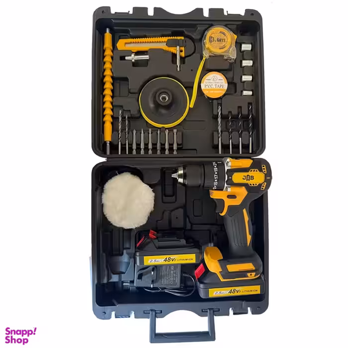 پیچ گوشتی شارژی جاب مدل JB-7700 BS مجموعه 45 عددی