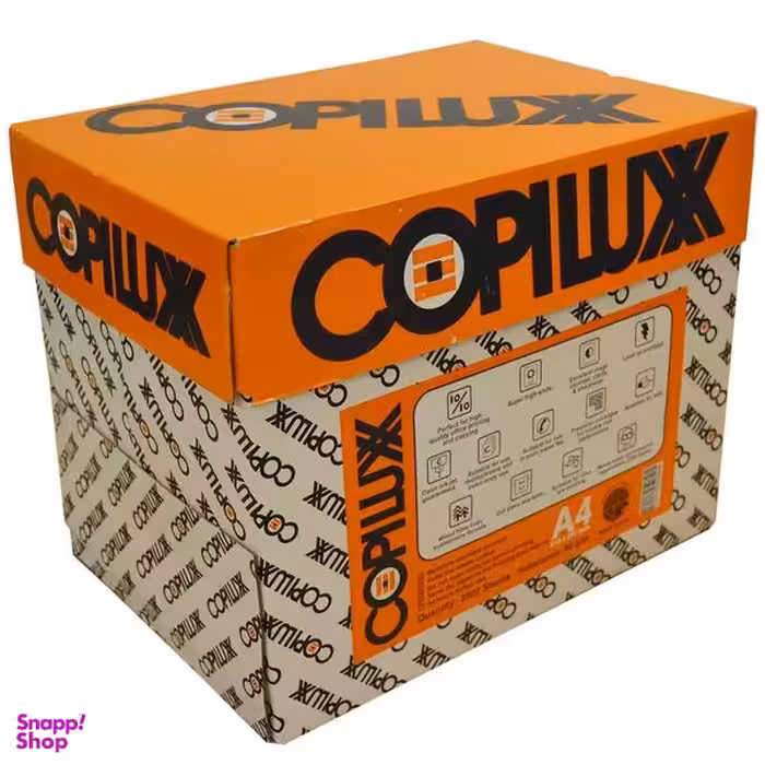 کاغذ کپی لوکس سایز A4 مدل 80 گرمی بسته 2500 عددی