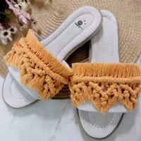 صندل مکرومه بافی  بدون رکاب  اُلگا