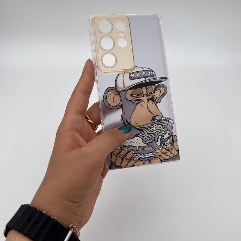 کاور fashion  مدل monkey  مناسب برای گوشی موبایل سامسونگ Galaxy S22 Ultra