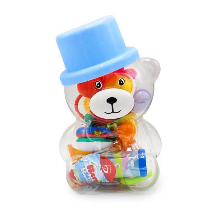 ست جغجغه خرس کلاه کج