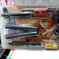 اسباب بازی تفنگ بزرگ کلاش همراه با وسایل