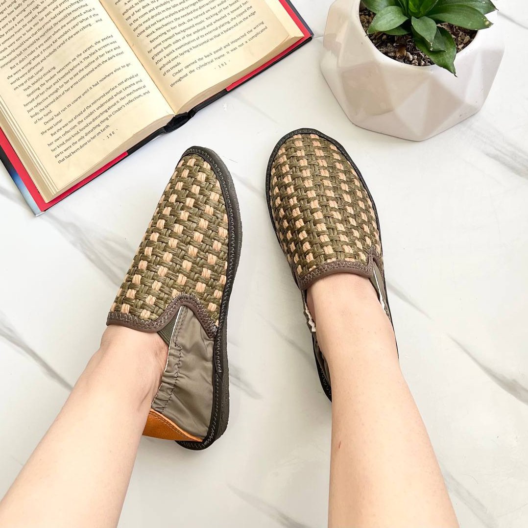 ونس کالج تابستانی طرح بافت رنگ سبز ،ارسال  رایگانحصیری 