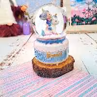 گوی موزیکال پمپی دختر تک شاخ سوار 