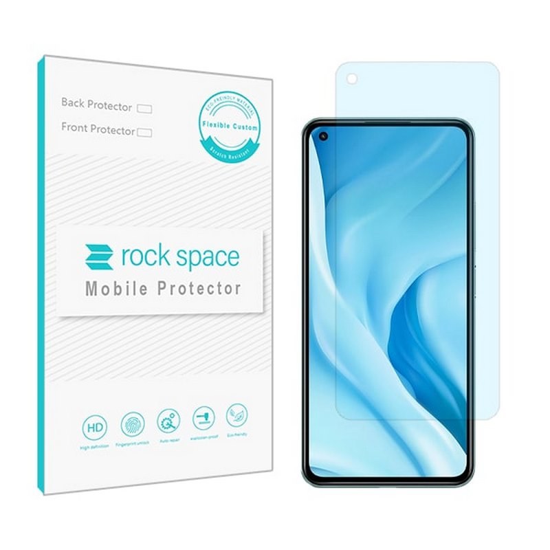 گلس نانو هیدروژل آنتی بلو و ضد ضربه گوشی شیائومی 11 Lite 5G برند راک اسپیس