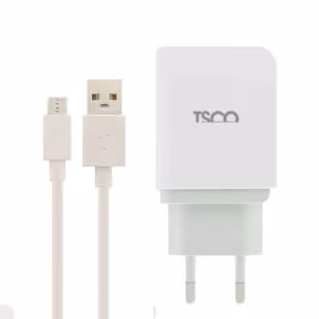 شارژر دیواری تسکو مدل TTC 59 به همراه با کابل microUSB