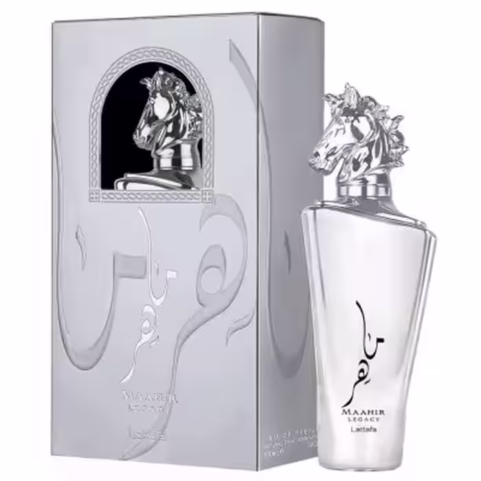 عطر ادکلن لطافه ماهر لگاسی نقره ای Lattafa Maahir Legacy