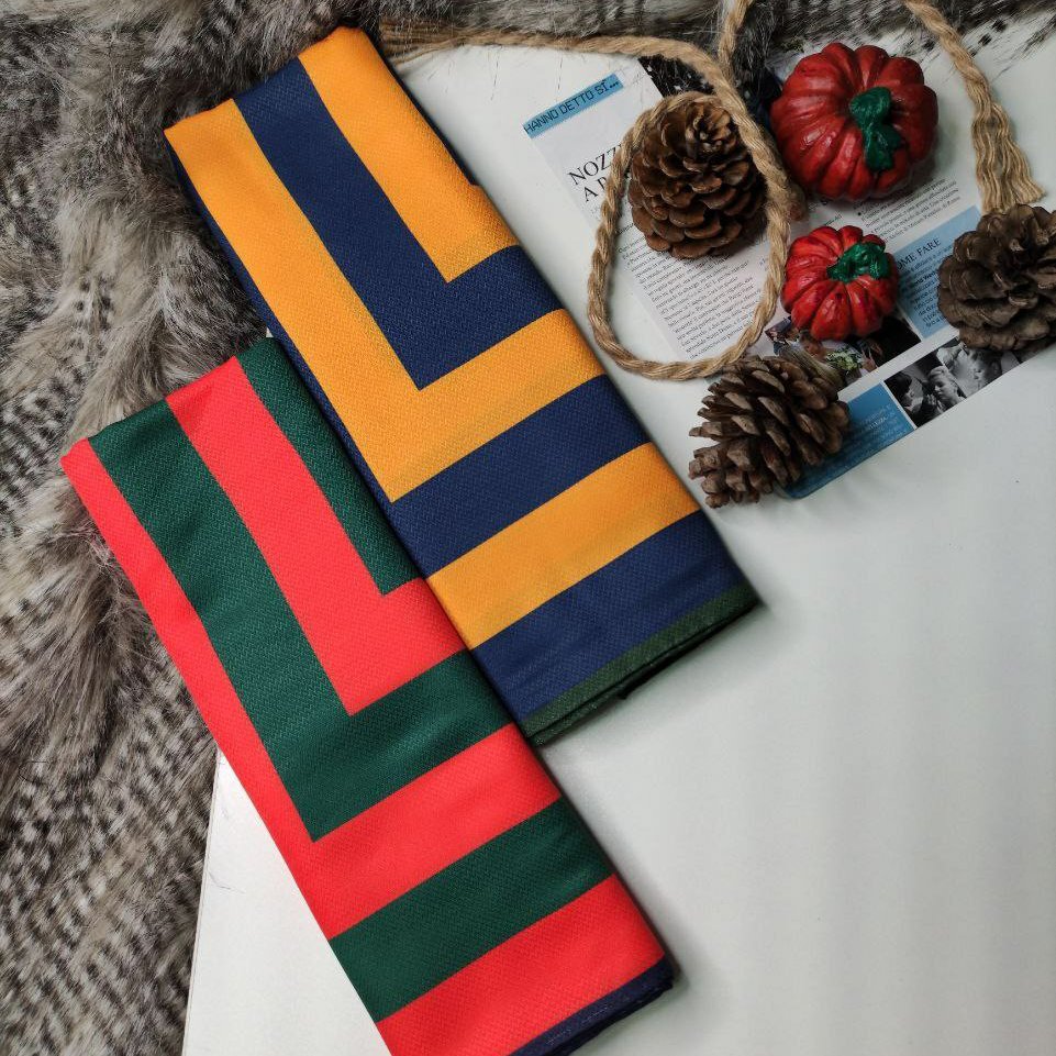 🧡روسری نخی درجه یک در دو رنگ جذاب❤️