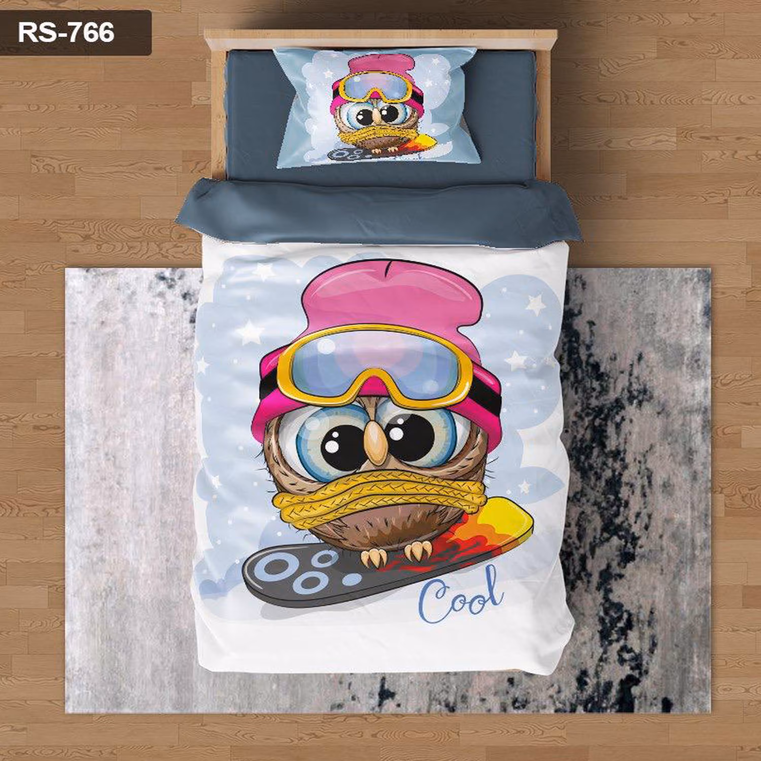 سرویس روتختی 1 نفره تنسل چاپی برندترک لند (Turk Land)  کد rs 766