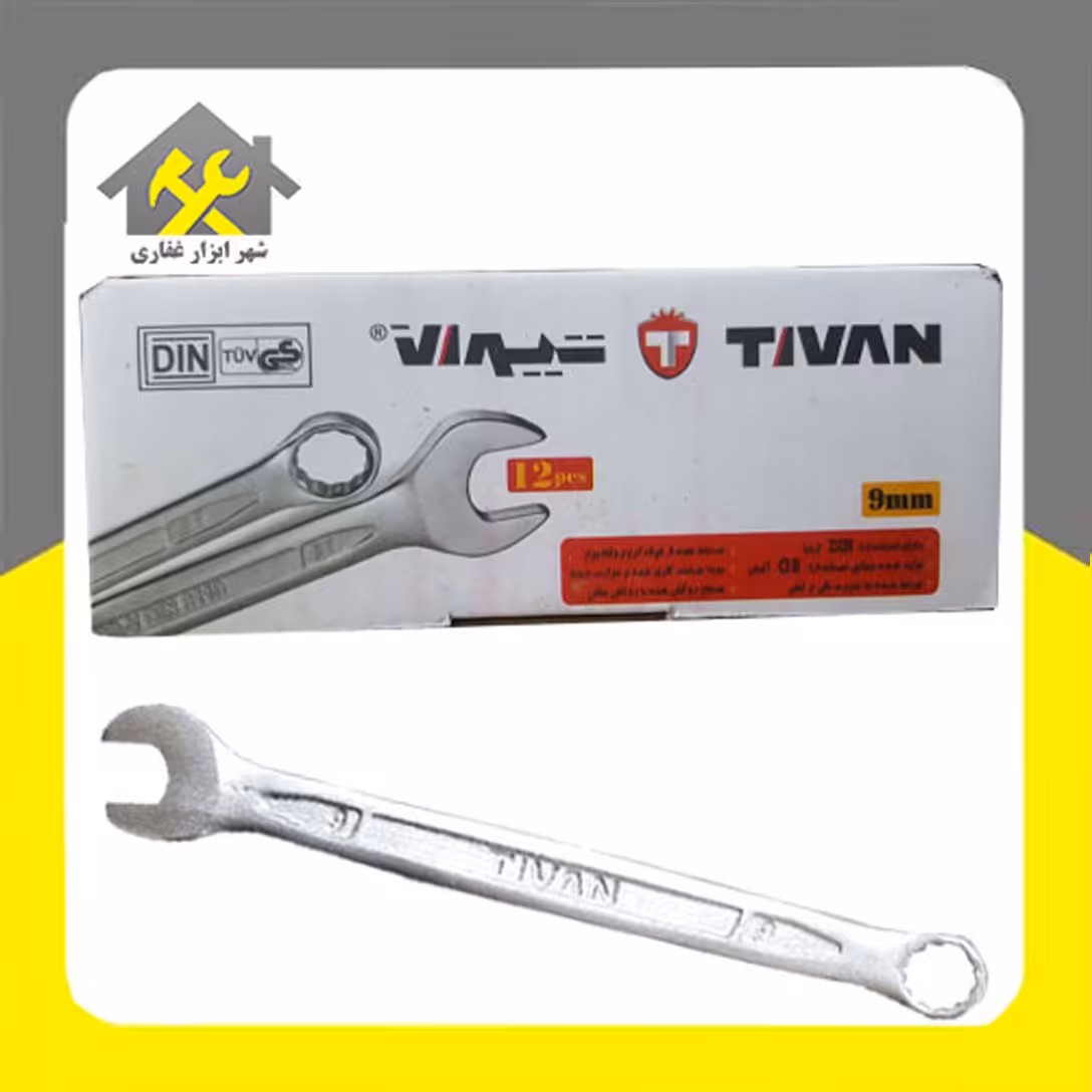 آچار تکی یکسر رینگ سایز 9 مارک تیوان 