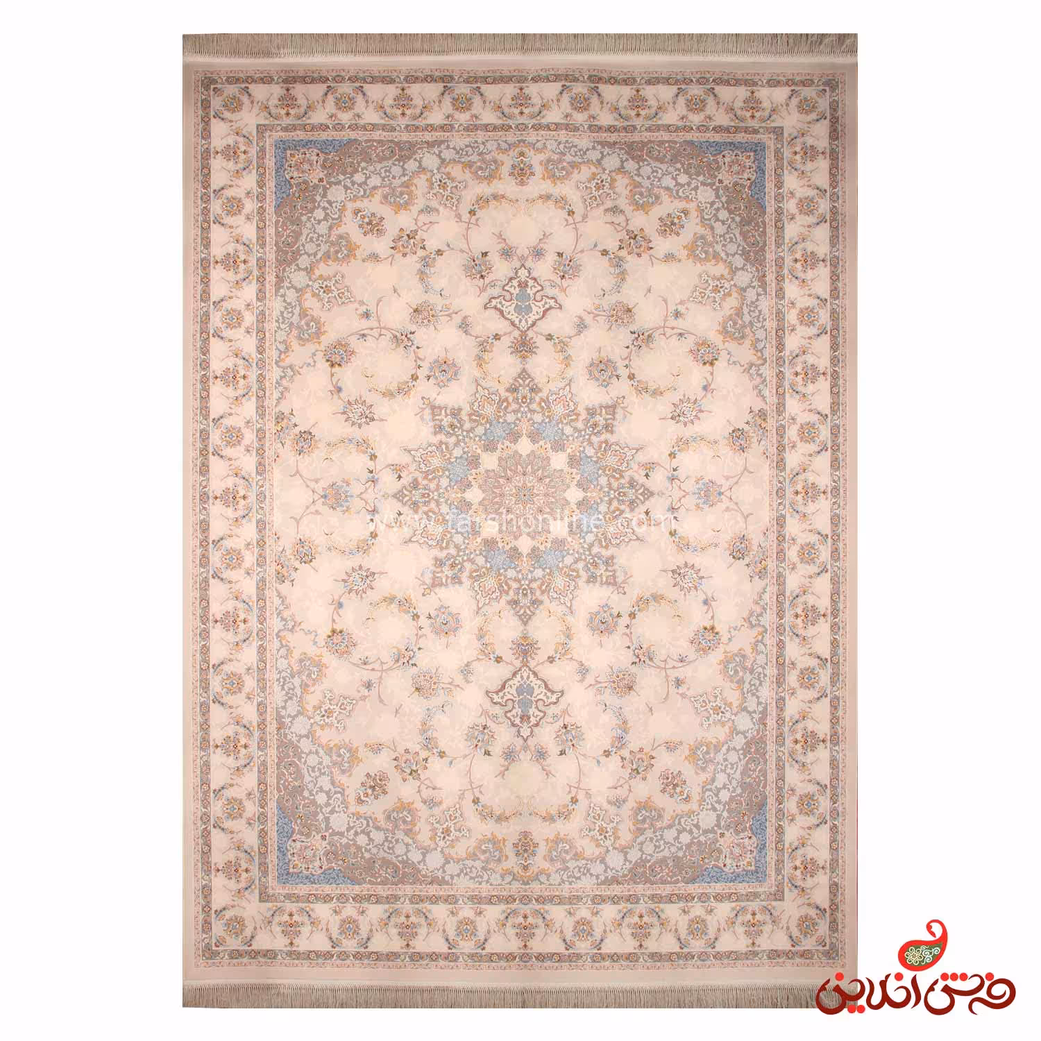 فرش ماشینی ساوین طرح اقاقیا فیلی